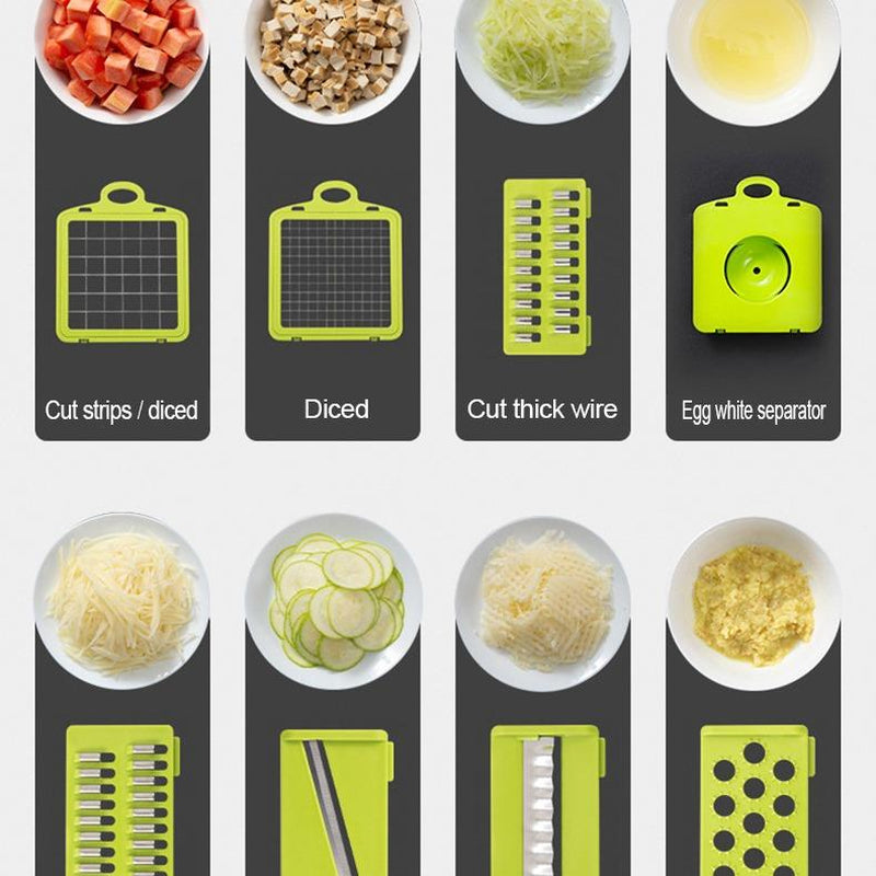 14-In-1 Vegetable Fruit Chopper Cutter Food Onion Veggie Dicer Slicer Kitchen