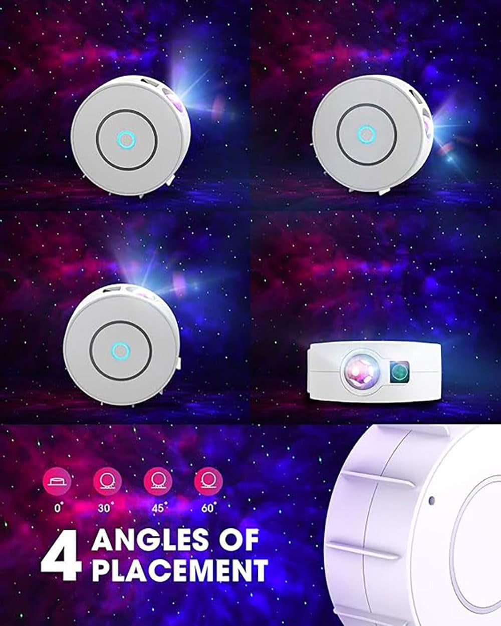 Galaxy Projector for Bedroom, Star Projector,Smart APP & Voice Control Galaxy Lamp, Compatible with Alexa & Google Home, for Kids Adults Bedroom,Room Decor,Game Room,Party