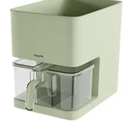 #3In1 Spice Organizer Rack,Kitchen Utensils Storage Holder with Drain Tray, Seasoning Countertop Storage Shelf Holder, Multi-Function Rack for Knife, Fork, Chopsticks,Green Cabinet Plastic